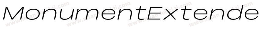 MonumentExtended Light字体转换